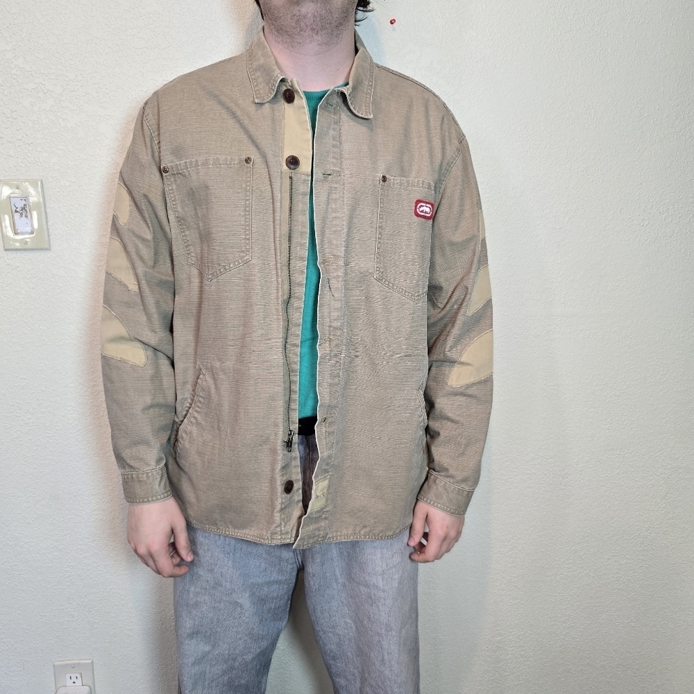 Vtg Ecko Red Tag Canvas Chore Jacket Rare Street wear 2XL Men's Y2K